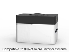 Plug And Play Tam 800w Balkon Güneş Sistemi Kiti Pil ve Inverter Güneş Paneli ile