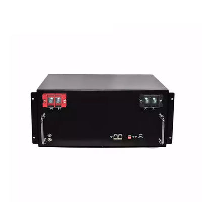 Akıllı 51.2v 48V Lifepo4 Pil Paketi Sunucu Rafına Monte Edilmiş 5kw 100ah