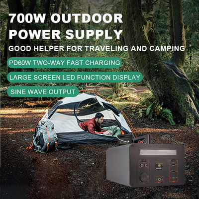 Ev için Hızlı Şarj Lityum Güneş Enerjisi İstasyonu Lifepo4 Pil Jeneratörü 220v 700w
