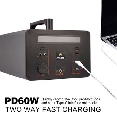 Led Ekranlı Taşınabilir Acil Güç İstasyonu Güneş Jeneratörü 500W 288000mAh DC AC