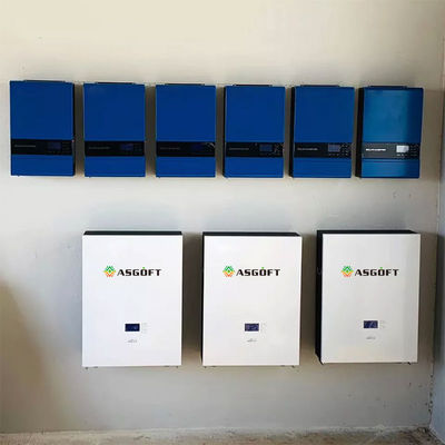 Kapalı Izgara Solar Ev RV Powerwall Duvar Pil Depolama Sistemleri 100ah 5kw 48v