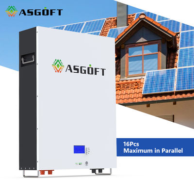 Hibrit Şebeke LiFePO4 Lityum Powerwall Güneş Pili 51,2 V 48 Volt 5KWh
