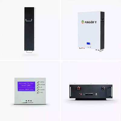 Hibrit Şebeke LiFePO4 Lityum Powerwall Güneş Pili 51,2 V 48 Volt 5KWh