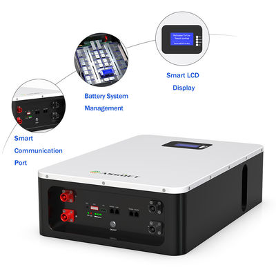 ASGOFT 6000 Döngü Süresi 95% DOD ev tipi powerwall 51.2v100ah 5.12kwh lifepo4 lityum pil