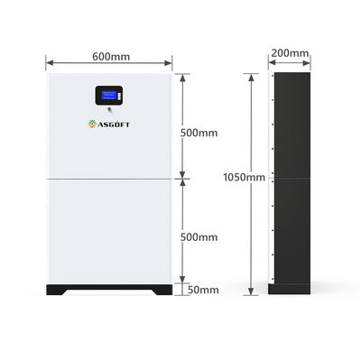 Lityum Demir Fosfat Lifepo4 Powerwall Güneş Pili 51.2v 400ah