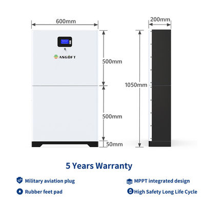 Ev İçin 8000 Döngü 280ah Güneş İstiflenebilir 48v Lifepo4 Enerji Depolama Pil Powerwall