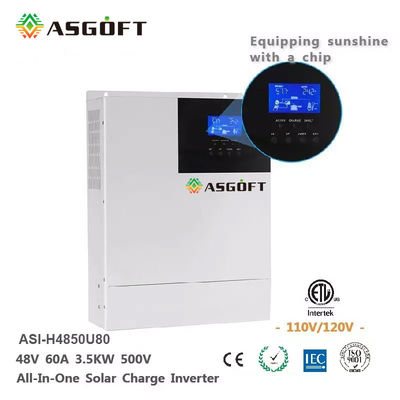 MPPT Hibrit 5KW Kapalı Izgara Solar İnverter 48V 80A Akıllı WiFi kontrolü