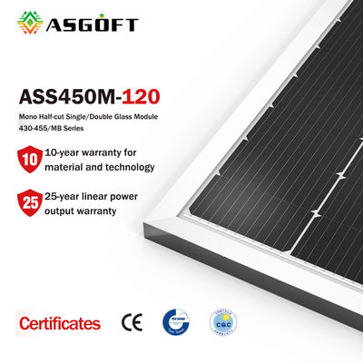 Ev Enerji Depolama Sistemi için Esnek Güneş Monokristal PV Paneller Mono Yarım Hücre 100watt 150 Watt 500w