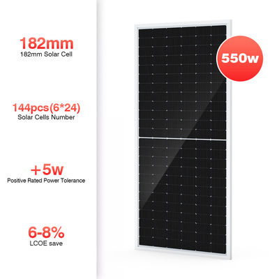 Ev İçin Şeffaf 450w 500w 540w Mono Bifacial Güneş Paneli Sistemi