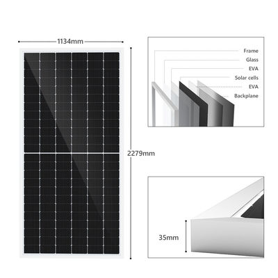 Yenilenebilir Fotovoltaik Monokristal Güneş Pilleri Mono PV Paneller 500watt 460w 540watt