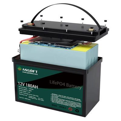 Şarj Edilebilir 180ah Lifepo4 12V Lityum Pil Paketi Derin Döngü ODM