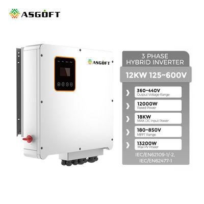 Şebeke İnverterinde Solar Off Grid AC Hibrit 12KW 10kw 3 Faz
