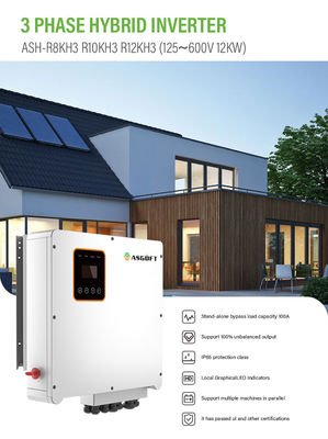 7kw 8kw 10kw 15kw Hibrit Solar İnvertör 48v 240v Enerji Depolama Bölünmüş Faz