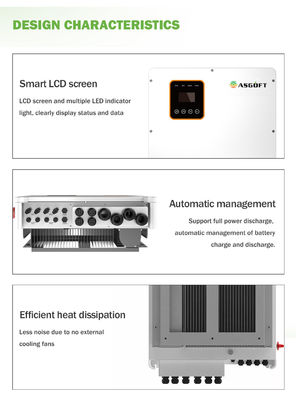 Şebeke İnvertöründe Ticari Hibrit 5kva 10kw 20kw 30kw 50kw 80kw 100kw