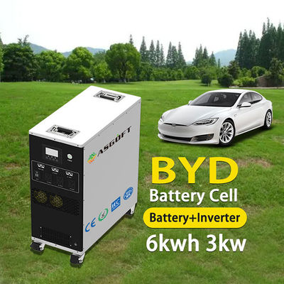 Solar Şarjlı Taşınabilir Güç Bankası 6Kwh Pil ve 3Kw İnvertör Taşınabilir Mobil Güç