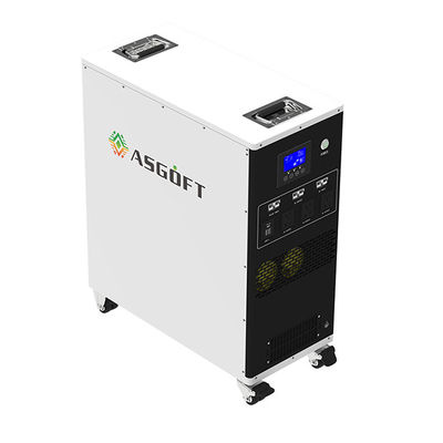 Asgoft 3kw 6kwh 25.6v 235ah Ev veya dış mekan Taşınabilir Şarj Cihazı Hepsi Bir Arada Güneş Jeneratörü