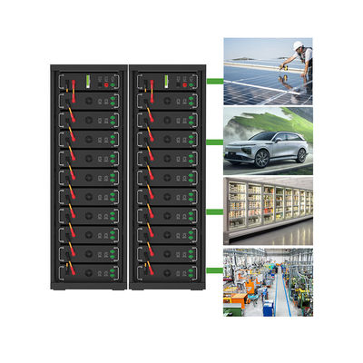 Yüksek Voltajlı 15kwh-750kwh Lityum Demir Pil Paketi Lifepo4 51.2v 100Ah Raf Montajlı Pil Lityum İyon Pil