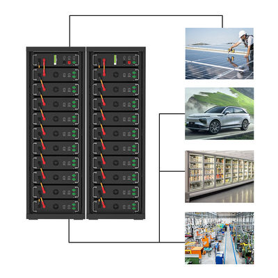 Yüksek Voltajlı 15kwh-750kwh Lityum Demir Pil Paketi Lifepo4 51.2v 100Ah Raf Montajlı Pil Lityum İyon Pil