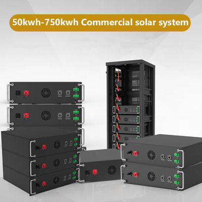15kwh-750kwh Ticari raf dolabı Yüksek Voltajlı Güneş enerjisi depolama sistemi ömrüpo4
