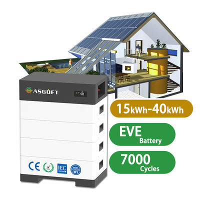 Yüksek gerilimli ev enerji depolama sistemleri 15kwh-40kwh 100Ah lityum iyon piller yığılabilir güneş pilleri