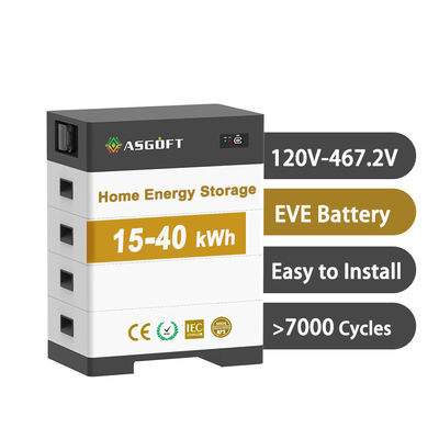 Ess 153.6v Lityum İyon Pil 100Ah 256V Tümü Bir Sistemde Yüklenmiş Yüksek Voltajlı Hibrit Enerji Depolama Pil
