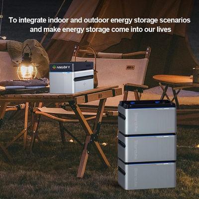 Mikro Inverter Enerji Depolama Pil 1024wh 5120Wh Balkon Güneş Portatif elektrik santrali 800W elektrik santrali