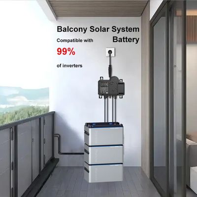 Plug And Play 800W Balkon PV Sistemi LiFePO4 Pil / Mikro Inverter ile