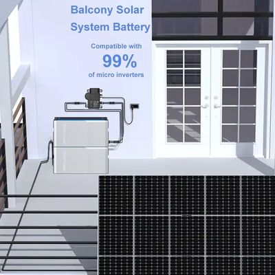 Balkon Güç Santrali 800W Mikro Inverter Balkon Güneş Sistemi Pil 1000W
