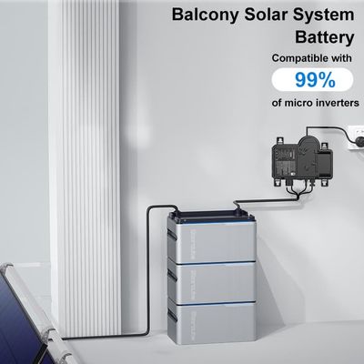 Mikro Inverter Balkon Güneş Sistemi 800w Balkon Güneş Panelli Akü