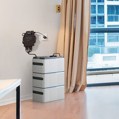Plug And Play 800w Balkon Güneş Sistemi Pil ve Inverter Güneş Paneli ile