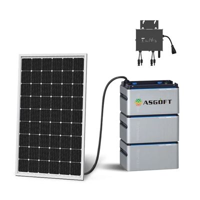 Mikro Inverter Güneş Balkon Elektrik Santrali 800W Enerji Depolama Bataryası