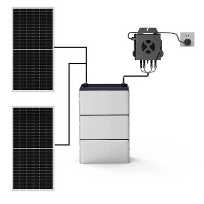 Tam Balkon Güneş Depolama Sistemi LiFePO4 Akü 800w Mikro Inverter ile
