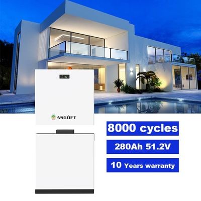 51.2V 280Ah 15kWh LiFePO4 Lityum Pil Yüklenebilir Bms 10kWh 20kWh Pv Depolama