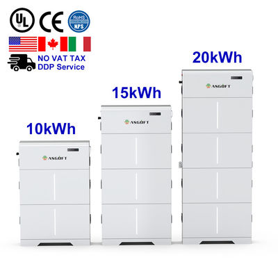 Güneş Enerjisi Depolama Ev 10kWh 15kWh 20kWh Yüksek Voltajlı Yüklü LiFePO4 Pil