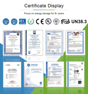 UL Sertifikası Ev Kullanımı 5kw 10kw 20kw Güneş PV Depolama LiFePO4 Lityum Pil