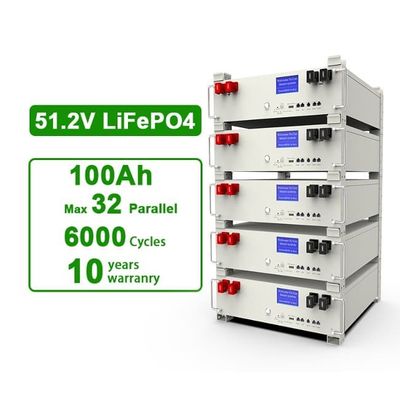 CE Yüklenebilir 5kwh Lifepo4 Hibrit Ev Enerji Depolama Lityum Demir 100Ah Pil