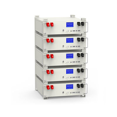 51.2V 100Ah DC Enerji Depolama Sistemi Evde Yüklenmiş Rack Montajlı LiFePO4 Pil