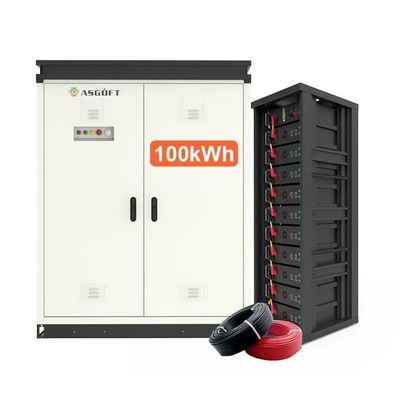 Güneş Enerjisi Depolama Ev Yüksek Voltaj 50KWh 100KWh Yüklü LiFePO4 Pil