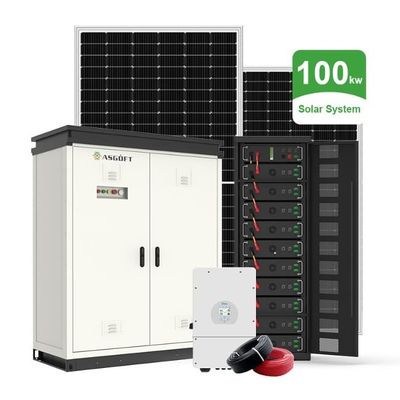 Tam 50kW hibrit güneş enerjisi sistemi 100kW 100kWh pil ile