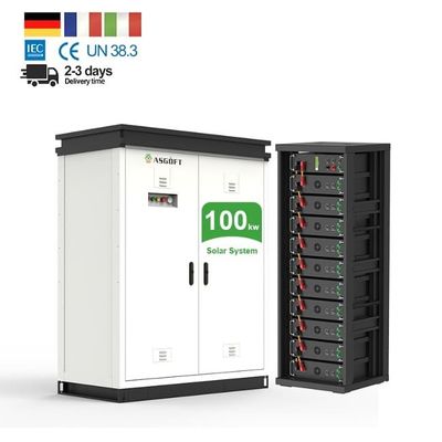 Yüksek Voltajlı 50kWh LiFePo4 Lityum Pil 100kWh Güneş Enerjisi Depolama Sistemi için
