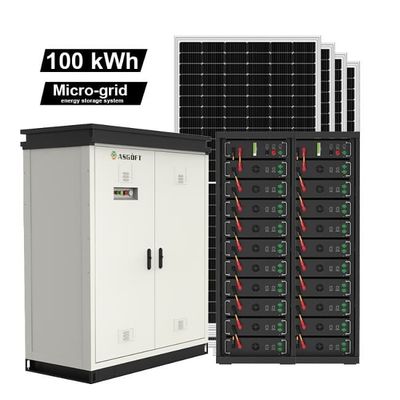 Fabrika Güneş Enerjisi Güç Depolama Sistemi Tam 50kW 60KW 70KW 100KW Hibrit