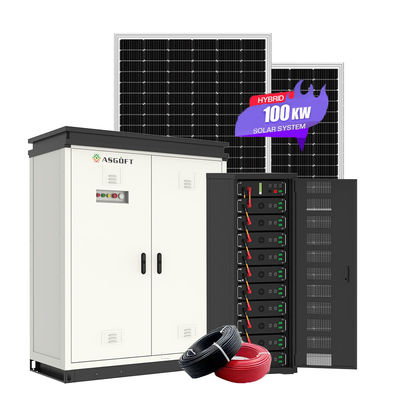 OEM/ODM Endüstriyel ve Ticari Şebeke Güneş Enerjisi Sistemi 100KW Güneş Pil